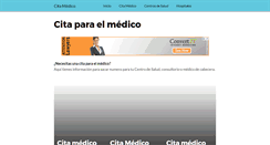 Desktop Screenshot of citamedico.com