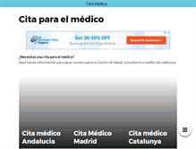 Tablet Screenshot of citamedico.com